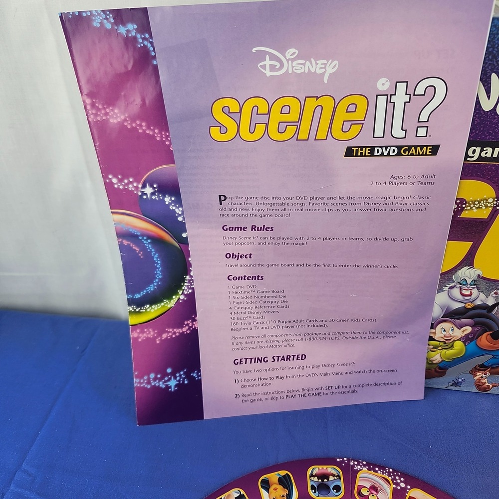 Disney Scene It? Family‎ Trivia Board Game DVD Original 1st Edition VGC - Picture 9 of 11